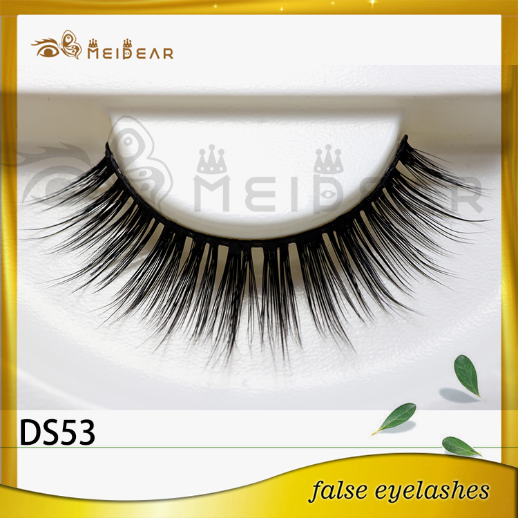 Wholesale glamorous eye lashes own brand 3d  silk eyelashes